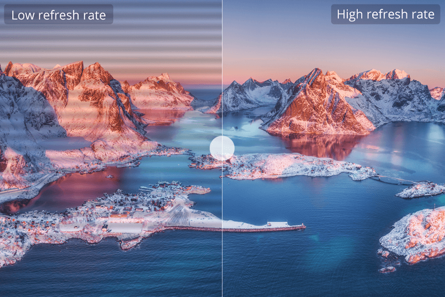 low refresh rate & high refresh rate 